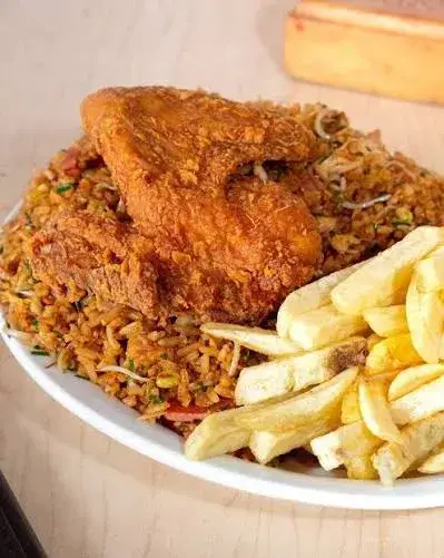 Pollo Frito (con arroz)